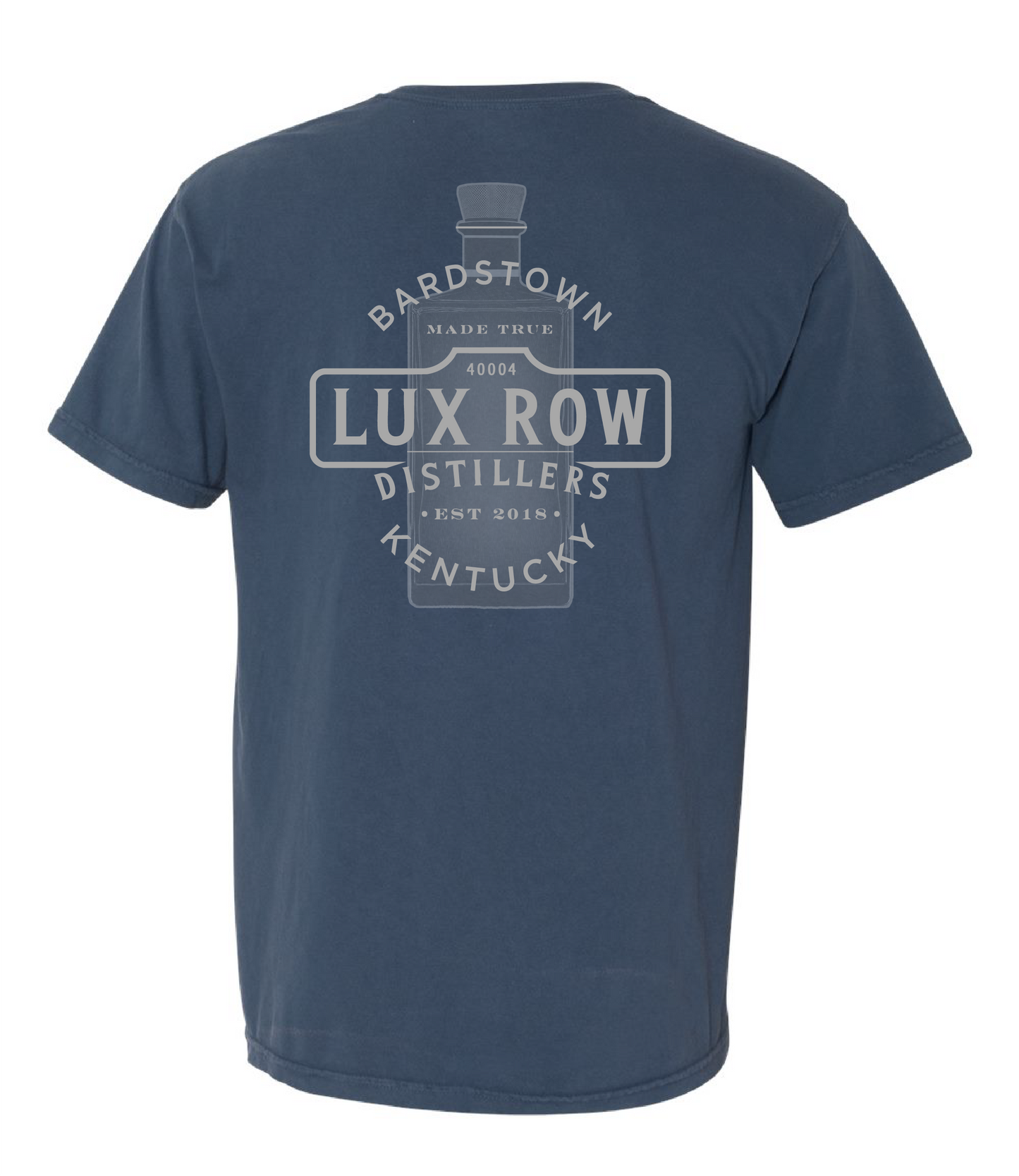 Lux Row Distillers Heavyweight Pocket T-Shirt in Blue