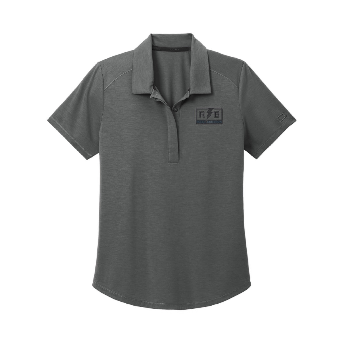 Rebel Bourbon Women's Slate Grey Polo from Ogio®