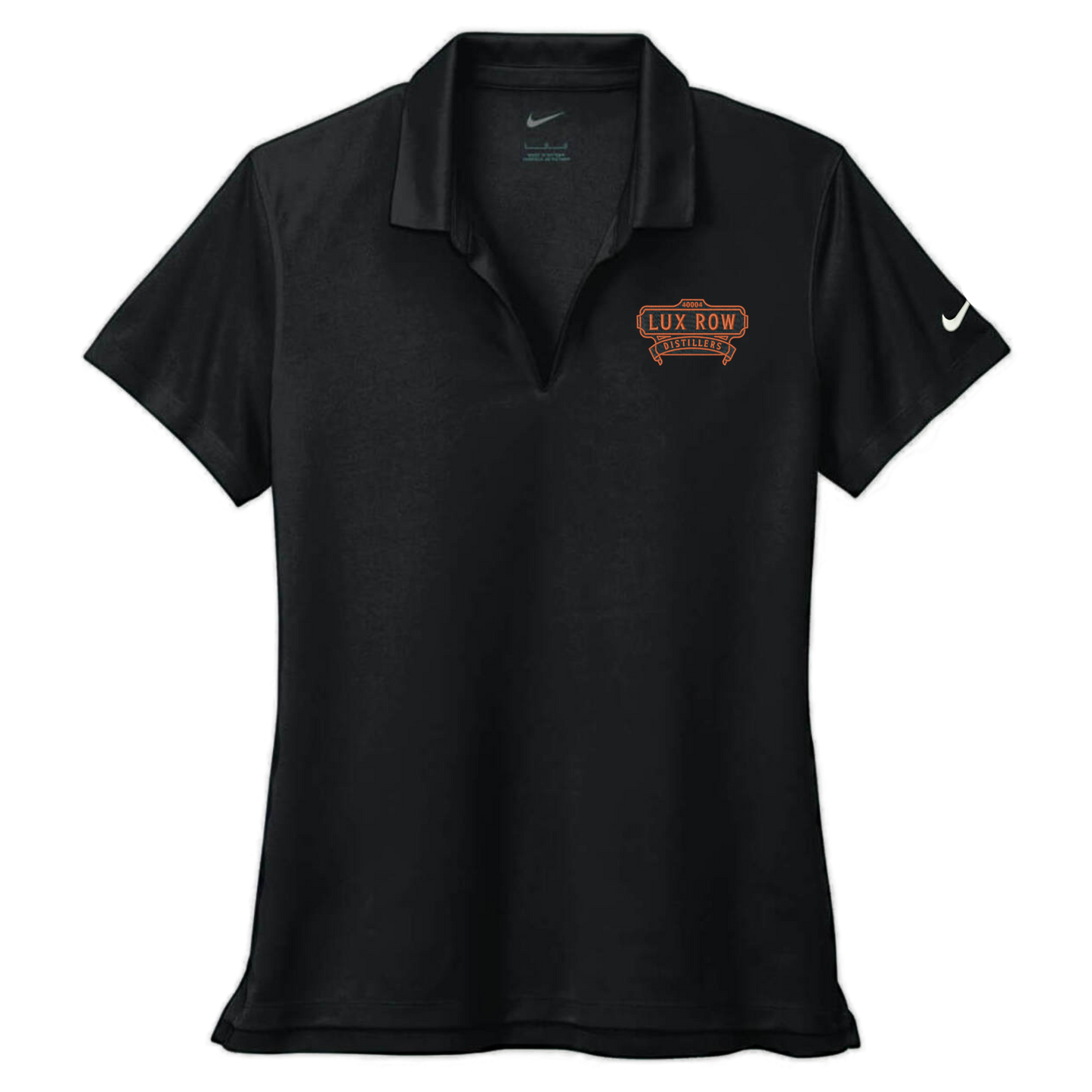 Lux Row Distillers Ladies Nike Dri-FIT Micro Pique 2.0 Polo – Black