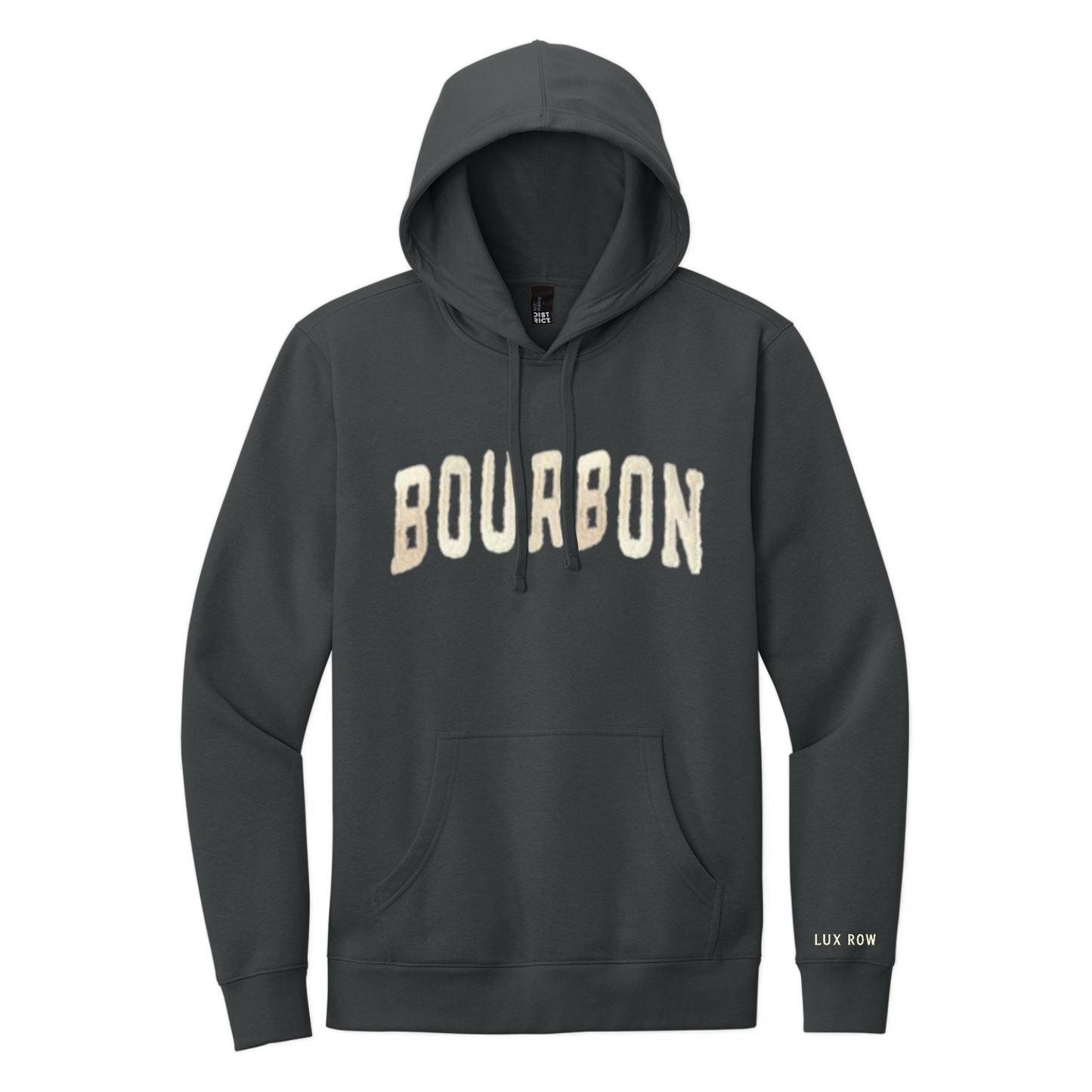 Lux Row Distillery Bourbon Appliqué Hoodie – Charcoal