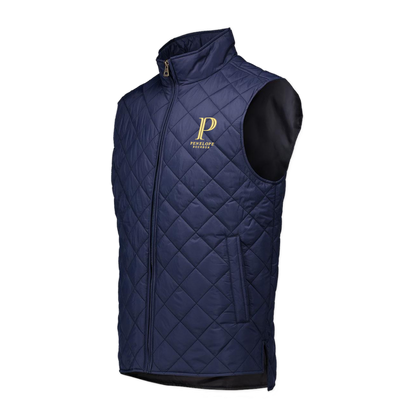 Penelope Bourbon Men’s Waterproof Quilted Vest – Navy