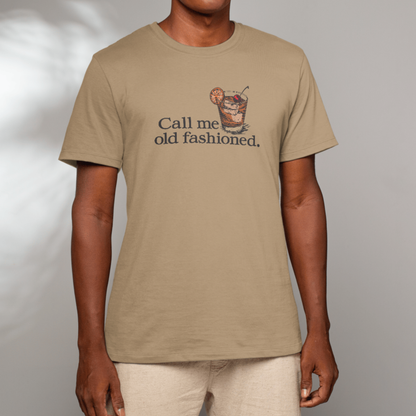 Lux Row Distillers "Call Me Old Fashion" T-Shirt – Khaki