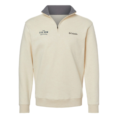 Lux Row Distillers Columbia Mens Half Zip in Oatmeal