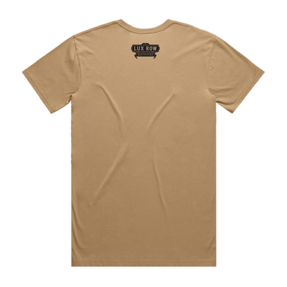Lux Row Distillers "Call Me Old Fashion" T-Shirt – Khaki