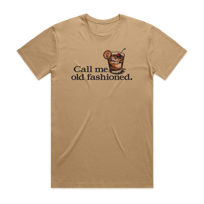 Lux Row Distillers "Call Me Old Fashion" T-Shirt – Khaki